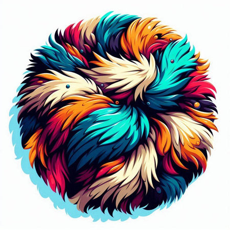 Colorful abstract background. Vector illustration. Psychedelic design.のイラスト素材