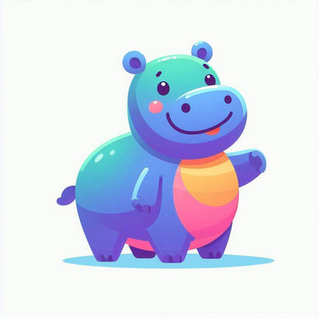 Vector illustration of red and blue abstract sun on a white background.のイラスト素材