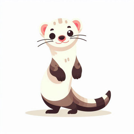 Cute panda cartoon character. Vector illustration in flat style.のイラスト素材