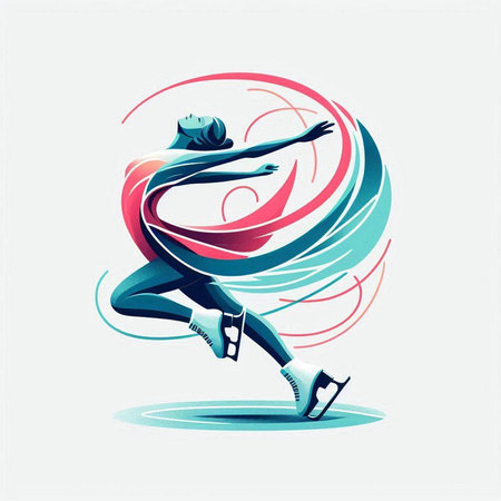 dancing ballerina, vector illustration of a girl in a dance poseのイラスト素材