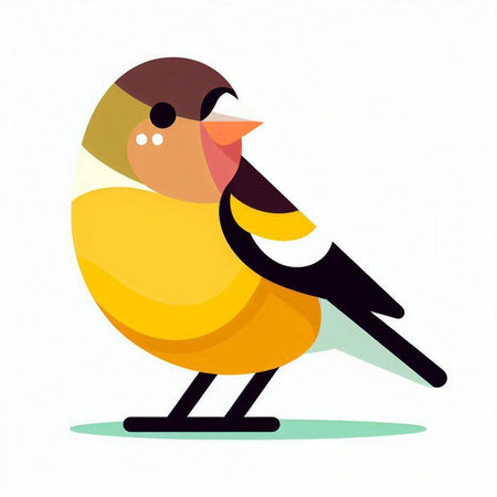 bullfinch on a white background. vector illustration of a birdのイラスト素材