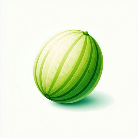 Watermelon on a white background. Vector illustration of watermelon.のイラスト素材