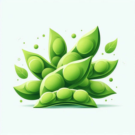 Ecology background with green leaves and water drops. Vector illustration.