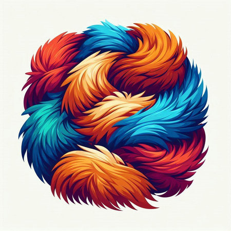 Abstract background with colorful wavy lines. Vector illustration for your designのイラスト素材