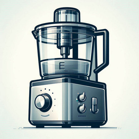 Illustration of a blender on a white background, vector illustration.のイラスト素材