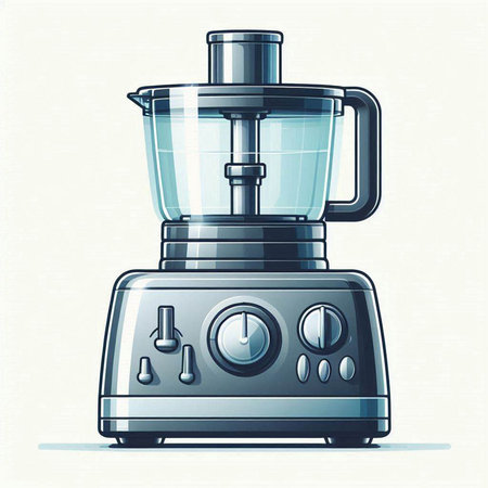 Illustration of a blender on a white background. Vector illustration.
