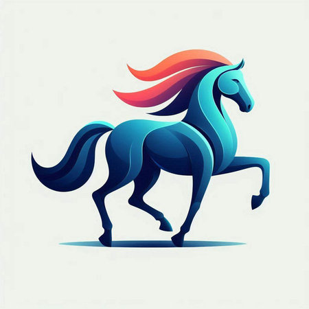 Horse icon. Vector illustration of a horse isolated on a white background.のイラスト素材