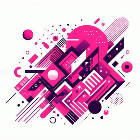Abstract background with geometric elements. Vector illustration for your design. Eps 10のイラスト素材