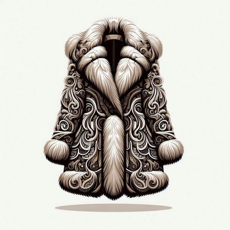 Cup of coffee with whipped cream and chocolate. Vector illustration.のイラスト素材