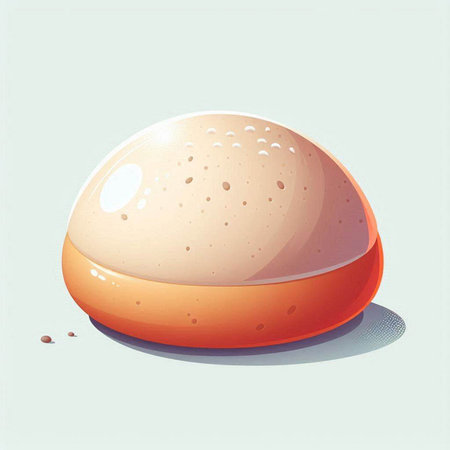Vector illustration of a cream in the form of a ball of creamのイラスト素材