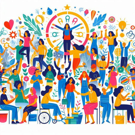 People of different nationalities and cultures around the world. Vector illustration.のイラスト素材