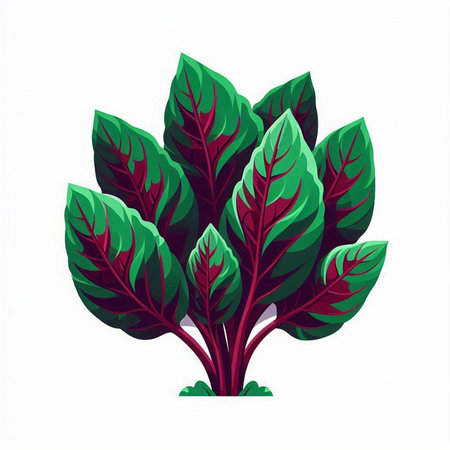 Green leaves. Vector illustration. Isolated on a white background.のイラスト素材