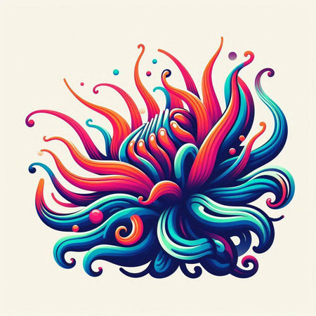 Colorful abstract background with waves. Vector illustration. EPS 10.のイラスト素材
