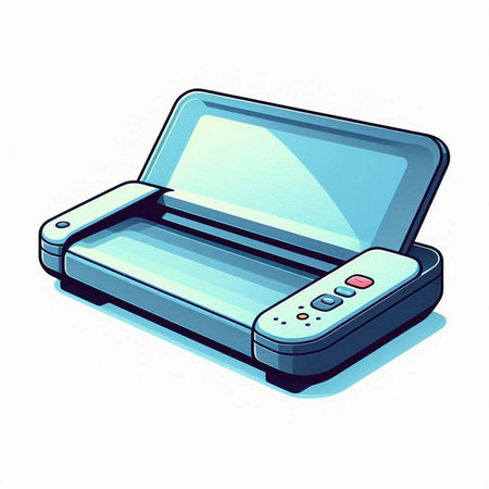 Printer isolated on a white background. Vector illustration. Eps 10.