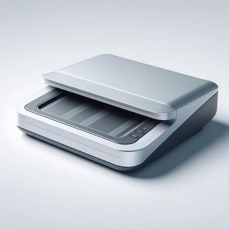 Digital scales isolated on a white background. 3d render illustration.