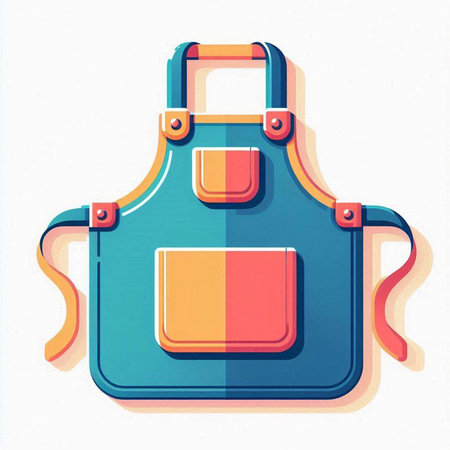 Kitchen apron icon. Kitchen apron icon. Vector illustrationのイラスト素材