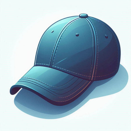 Baseball cap, vector illustration, isolated on a white background.のイラスト素材