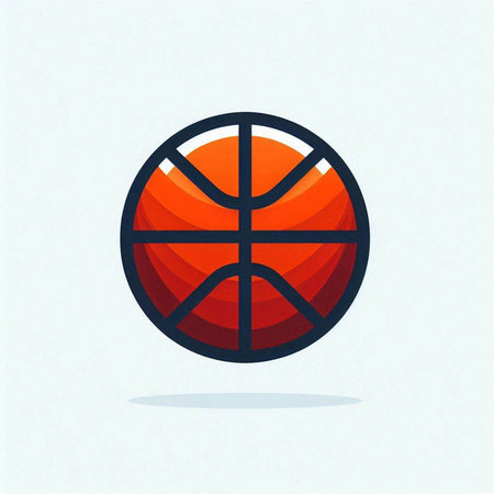Basketball ball icon. Basketball symbol. Flat design. Vector illustrationのイラスト素材