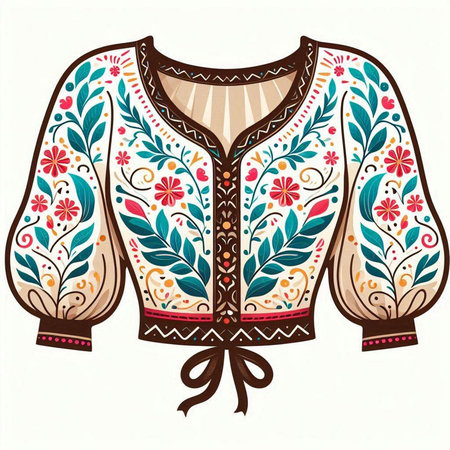 Ukrainian folk embroidery. Vector illustration for your designのイラスト素材