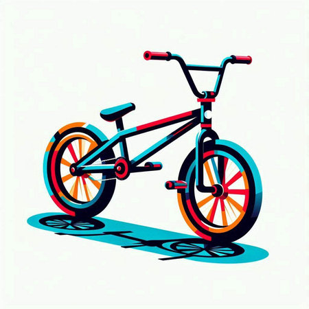 Bicycle vector illustration isolated on white background. Hand drawn bicycle.のイラスト素材