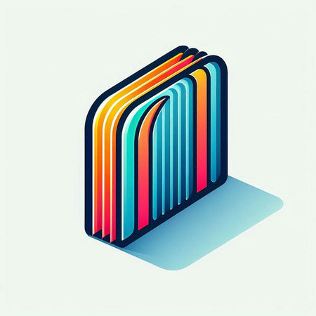 Colorful 3d isometric icon. Vector illustration. Eps 10のイラスト素材