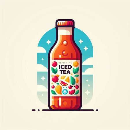 Bottle of ketchup or mayonnaise. Vector illustration.のイラスト素材