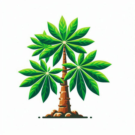 Illustration of a salami isolated on a white background - vectorのイラスト素材