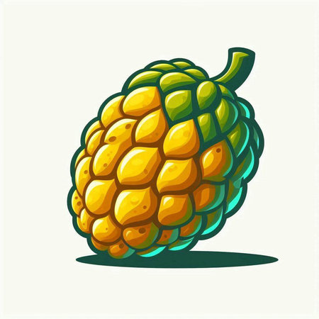 Illustration of a fresh raspberry on a white background, vector illustrationのイラスト素材
