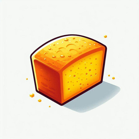 cheese slice isolated on a white background. 3d illustration.のイラスト素材