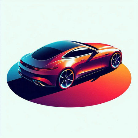 Sport car vector illustration. Sport car vector illustration. Sport car vector illustration.のイラスト素材