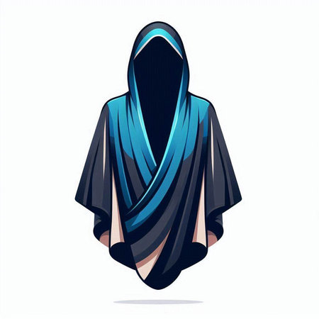 Hijab design template. Abstract vector illustration for your graphic design.のイラスト素材