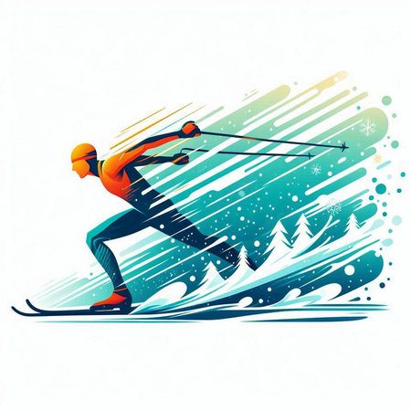 Cruise ship on the background of the sea. Vector illustration.のイラスト素材