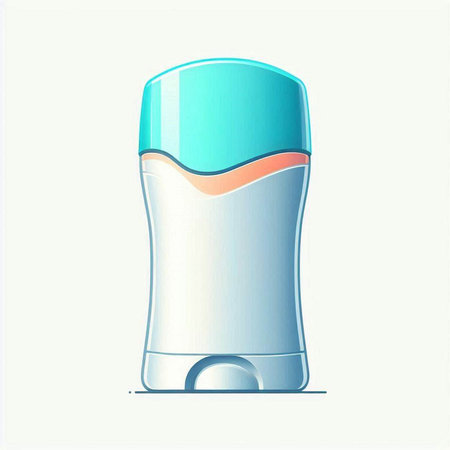 deodorant in a tube on a white background. vector illustrationのイラスト素材