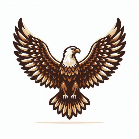 Eagle. Vector illustration for your design, logo, icon.のイラスト素材