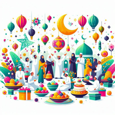 Vector illustration of Happy Makar Sankranti festival in Indiaのイラスト素材