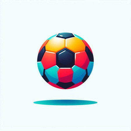 Soccer ball icon. Vector illustration. Isolated on white background.のイラスト素材