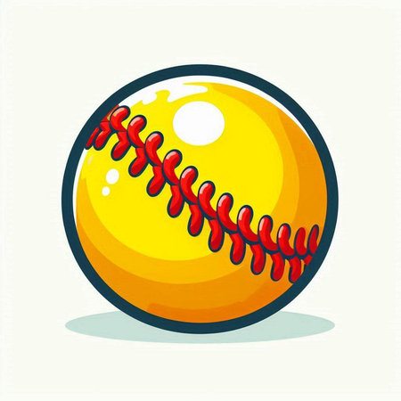Baseball ball icon isolated on white background. Vector illustration. Eps 10.のイラスト素材