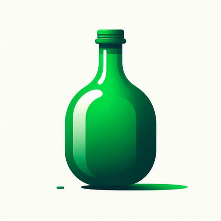 bottle of wine on a white background, vector illustration, eps 10のイラスト素材