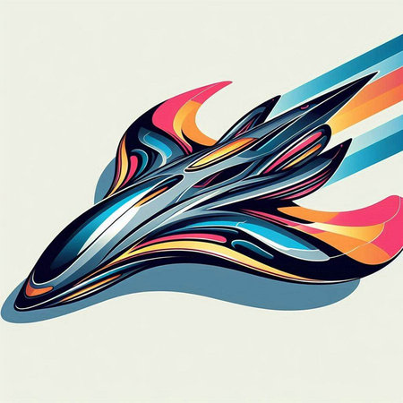 Abstract colorful background, futuristic shapes, vector illustration eps10.のイラスト素材