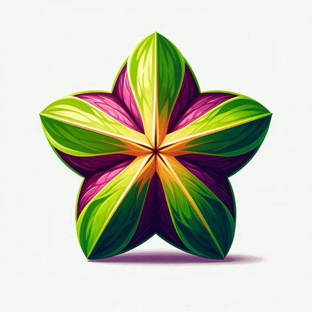 Colorful vector flower on a white background. Vector illustration for your designのイラスト素材