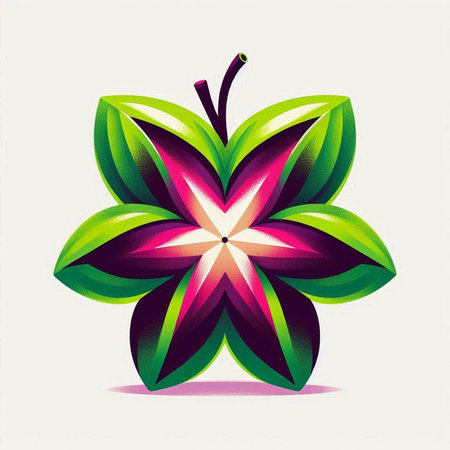 abstract colorful flower vector illustration eps10 graphic art design elementのイラスト素材