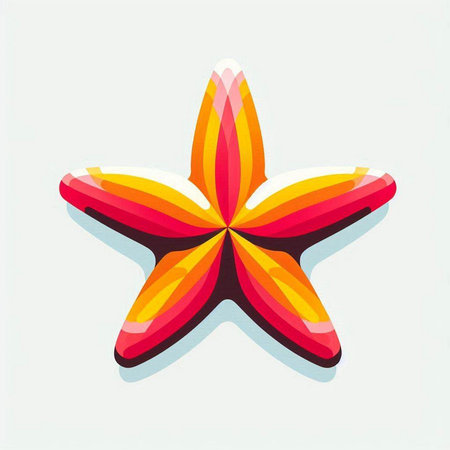 Starfish on a white background. Vector illustration. Eps 10.のイラスト素材