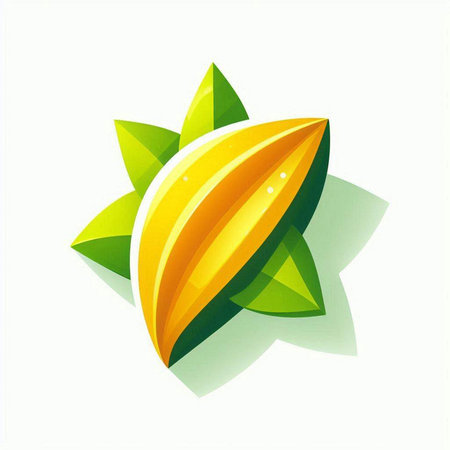 Vector illustration of eco-friendly leaf icon on white background with reflectionのイラスト素材