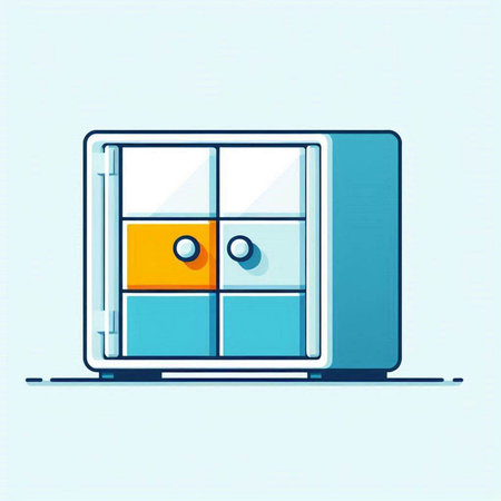 Laptop icon on a blue background. Vector illustration in flat styleのイラスト素材