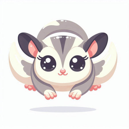 Cute cartoon baby kawaii penguin. Vector illustration.のイラスト素材