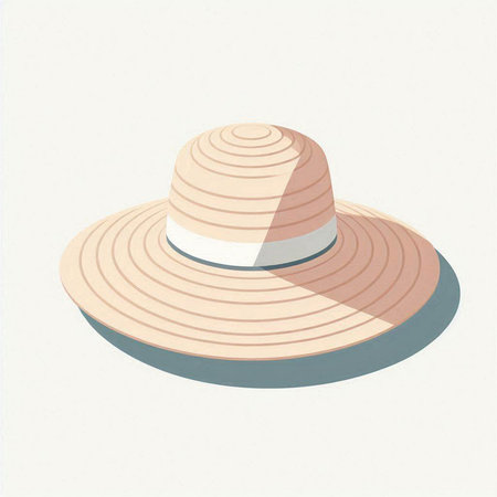hat on a white background. Isometric view. Vector illustration.のイラスト素材