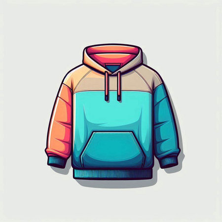 Hoodie design template, vector illustration eps10 graphic.のイラスト素材