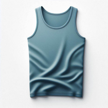 Sleeveless sleeveless t-shirt isolated on white background