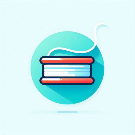 Stack of books icon. Flat design with long shadow. Vector illustration.のイラスト素材