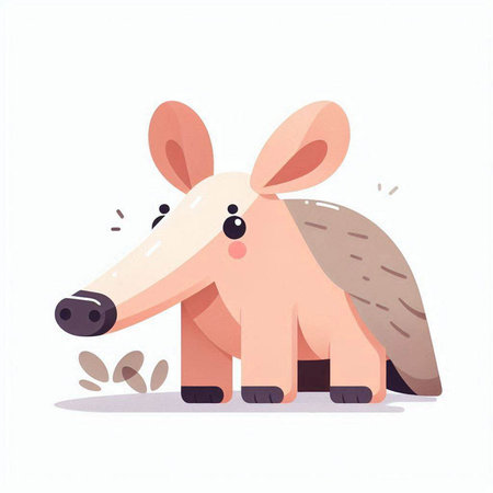 Cute little hedgehog. Vector illustration isolated on white background.のイラスト素材